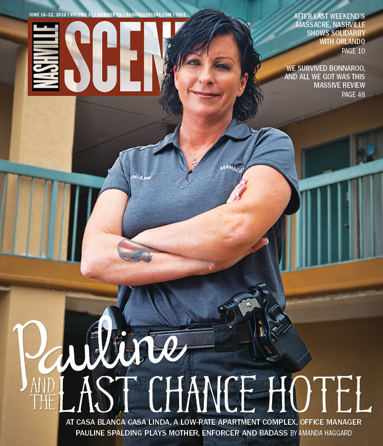 At Casa Blanca Casa Linda, a low-rate apartment complex, office manager Pauline Spalding plays mother, enforcer and badass
